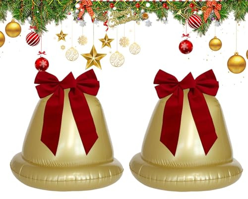 Riesengroße Aufblasbare Weihnachtskugeln 1 Paar Tragbare Saisonale
