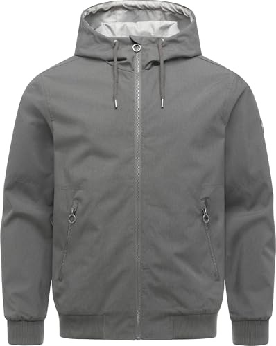 Ragwear Herren wasserdichte leichte Jacke kurze Übergangsjacke atmungsaktiv mit Kapuze Stuartt Summer YOUMODO S-6XL