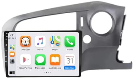 Carplay Screen for Honda Stream 2 2006-2014 Hd Touch Screen Car Stereo Portable Live Navigation Mirror Link Car Play Siri/Aux/Airplay/Fm/Radio, 8 Core 4G+64G