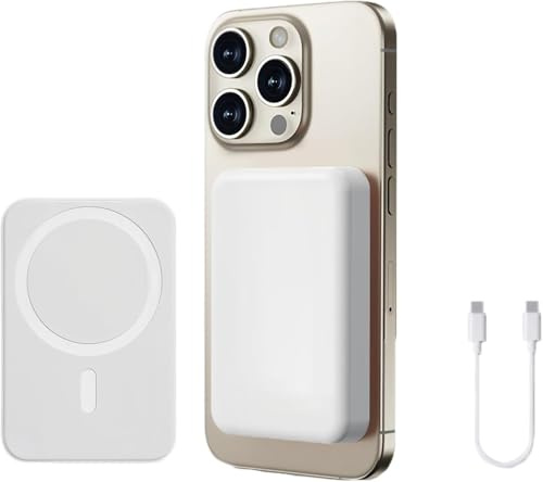 Power Bank Magnetico 10000mAh, Wireless Caricatore 20W Ricarica Rapida Powerbank, Caricabatterie Portatile, Battery Pack Wireless Batteria Esterna per iPhone 17 16 15 14 13 Pro Max Series