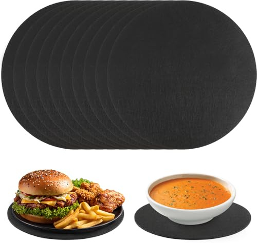 10 Stück Groß Filzuntersetzer Rund, 30 cm Filzunterlage Untersetzer Topf, Tischschoner Tischuntersetzer Schutzmatte aus Robustem Filz, Platzset Rund Tischset Rundfür Töpfe, Gläser, Vasen und Schüsseln