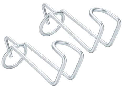 Fockety Ganchos para Cubos de Alimentación para Caballos, 2 Piezas de Metal Duradero, Resistentes a la Intemperie, Fáciles de Instalar, Ganchos para Cercas con Diseño Extraíble para Graneros, Granjas,