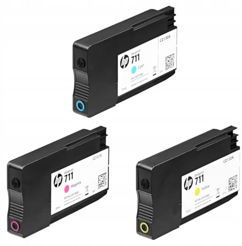 HP 711 Cyan Magenta Yellow Designjet Ink Cartridge 80 ml [Pack of 1]