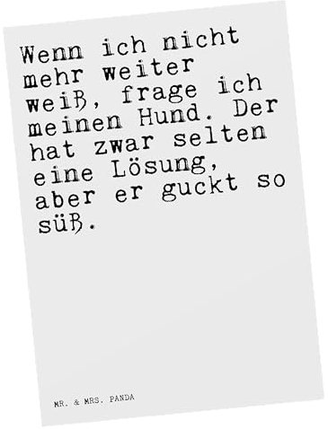 Mr. & Mrs. Panda Postkarte Wenn ich nicht mehr... - Geschenk, Haus, Spruch Sprüche Weisheiten Zitate Lustig Weisheit Worte, Ansichtskarten,