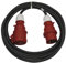 EMOS - IP44 CEE-Verlängerungskabel 25m - 5-polig Stecker - wasserdicht, temperaturbeständig - 400 V, 16 A, 3680 W - Gummi-Isolierung - CGSG 5C x H05RR-F 2,5 mm2 - für Außenbereich & Camping - schwarz