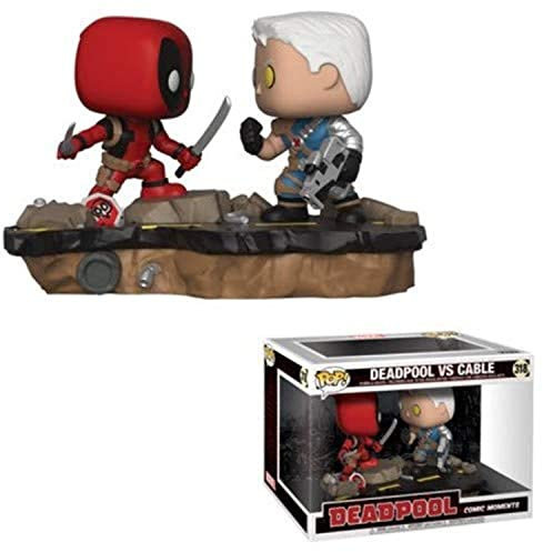 Funko POP! Bobble 2-Pack: Marvel: Movie Moments: Deadpool Vs Cable - Collectable Vinyl Figure - Gift Idea - Official Merchandise - Toys for Kids & Adults - Comic Books Fans
