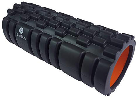 Sveltus Rouleau de Massage Adulte Unisexe, Noir/Orange, Taille Unique