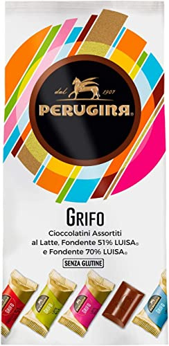 6x Perugina Grifo Milch & Dunkle 51%, dunkle 70% Italian Schokolade Kakao 200g