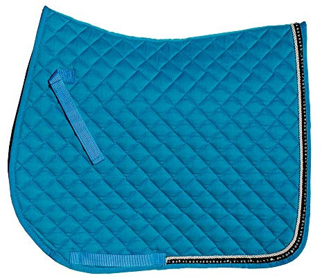 Rhinegold 0 Elite Schabracke mit Diamantbesatz, Pony-Türkis