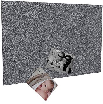 Colours-Manufaktur Magnettafel Magnetwand inkl. 4 Magnete (Silber antik, 40 x 60 cm)