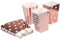 MAKFORT Popcorn Boxen Paper Party Snacks süßigkeiten Box Candy Container Behälter Karton Roségold Gold Popcorn Tüten 36 Stück