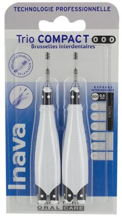 Inava Brossettes 0.6mm Trio Compact 000 Espaces Étroits 6 recharges - Lot 2