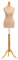 Female Tailors Dummy Size 6/8 Dressmakers Fashion Mannequin Students Cream With Lightwood Stand