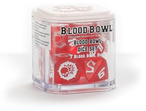 Games Workshop Blood Bowl Würfelset für Blood Bowl, 6-teilig, Kunststoff, Hexaeder