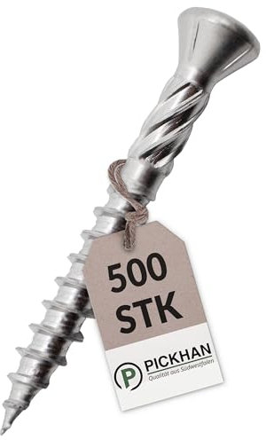 500 Stk Terrassenschrauben 5 x 40 mm für Terrassenbau Edelstahl rostfrei Holzdielen…