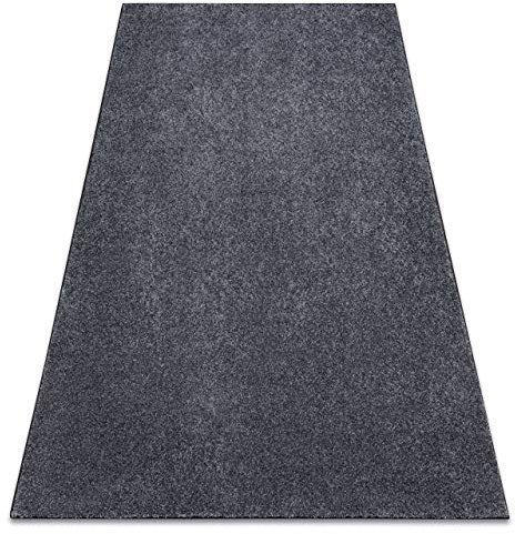 rugsx Einfarbiger Dicker, weicher Teppich San Miguel für Schlafzimmer, Wohnzimmer, Zimmer, Teppichboden Auslegware, grau, Verschiedene Größen, 200x200 cm