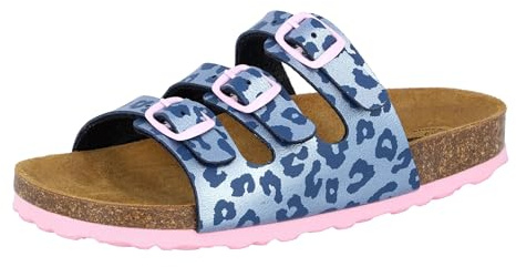 Lico Unisex Bioline Kids Pantoletten, Blau Rosa, 31 EU