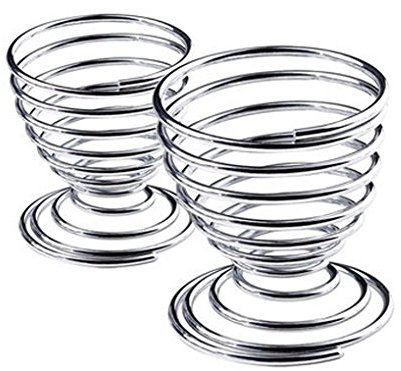 N-K Coquetier en métal en forme de spirale pour petit-déjeuner - Élégant et durable