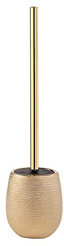 Gedy Gold, G-Astrid Toilettenbürste, Größe 47 x 11,5 x 11,5 cm, Gewicht 0,648 kg, WC-Bürste aus Keramik, 2 Jahre Garantie, Design R & S, Einzigartig