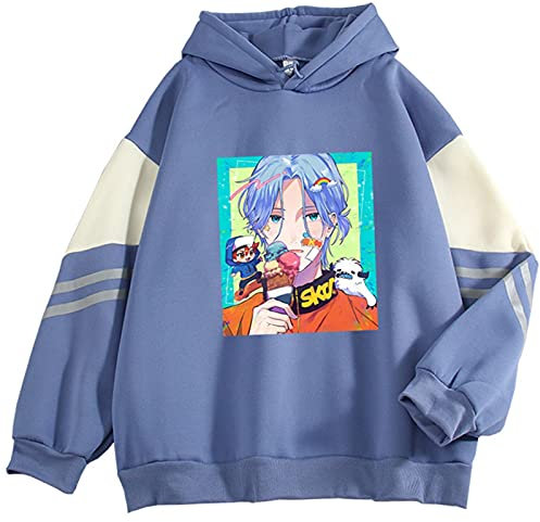 SK8 The Infinity Skateboard Langa Hoodie,Manga Print Hoody Herren/Damen Casual Kontrast Hoodie Cosplay Kostüm