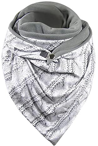 CCOOfhhc Dreieckschal Damen XXL Winter Loop Schal Kaschmir Schwarz Baumwolle Winterschal Weich Wickelschal Mit Knopf Klein Weiß Deckenschal Retro Warm Halstücher