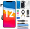 Ersatz-Bildschirm für iPhone 12 15.5 cm (6.1 Zoll) für iPhone 12 Pro, 12pro Touch-Display, LCD-Digitizer, vollständige Montage mit Reparatur-Sets, A244444403, A24444 04