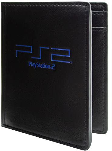 Original Hardware PS2 Console de Divertissement Greatness Awaits! Portefeuille Bi-Fold Poche à Monnaie & Porte-Carte, Noir