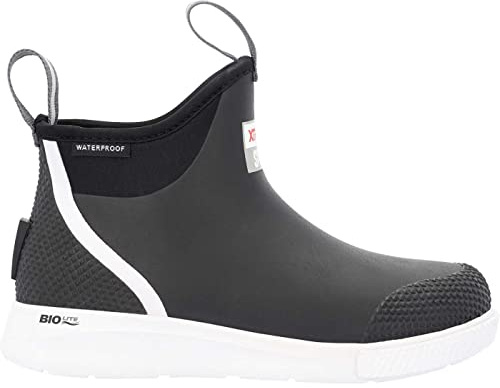 XTRATUF 6 Ankle Deck Sport Prolite Black Wellington Boots - UK 8