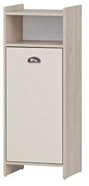 Schildmeyer Highboard Lindholm 155293, Sandeiche Dekor/Cremebeige, 40,2 x 33 x 104 cm