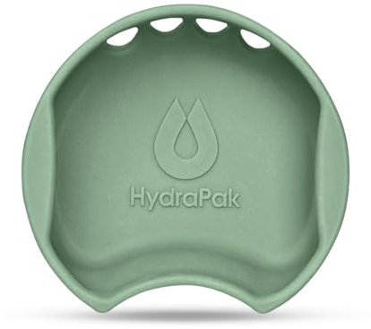 HydraPak Watergate Wide Mouth Splash Guard - BPA & PVC Free - Fits Most Wide Mouth Bottles, Aspen Green