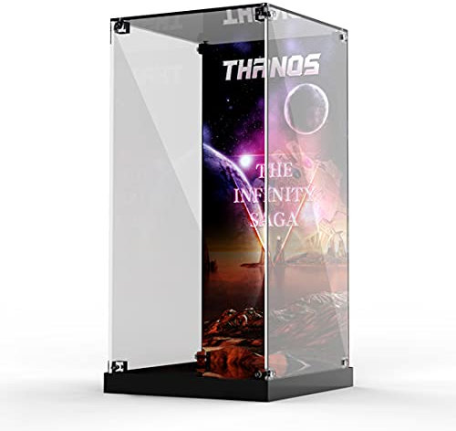 Acryl Vitrine für Lego Infinity Handschuh 76191, 3 MM Staubdichte Schaukasten für Lego 76191 Infinity Handschuh (Nur Vitrine)