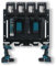 Halterung für Makita Akku, 3in1 Wandhalterung für Makita Akkus 18V 14,4V Ladegeräte und Akku Bohrschrauber Stabiler 4er Akkuhalter für Makita Ladegerät Halter für Makita und Akku Bohrschrauber Halter