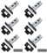 Bwintech 6 Pcs 65mm Steel Black Tubular Latch, Premium Mortice Latch, for Use with Sprung Lever Door Handle