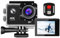 Peppy 4K Action Camera 20MP Ultra HD WiFi Waterproof Sports Camera, with 140° Wide-Angle, Stabilization, Remote Control, and External Microphone for Vlogging, Diving, Snorkeling, and Outdoor Sports
