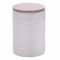 Villa d'Este Home Tivoli Pot en céramique, 750 ml, couvercle en bambou, blanc, Daily
