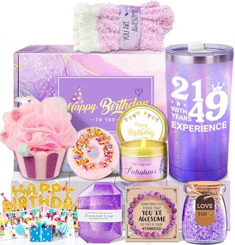 Personalised 70th Birthday Gift Hamper For Her, Ladies 70th Birthday Gifts For Grandma Aunt Sister