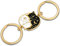 HJZHII porte clef couple chat,porte clé assorti en acier inoxydable pour couple Cadeau de Saint Valentin lui elle petit ami petite amie épouse mari fiancée meilleur ami noir Large