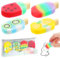 HJZHII 4-teiliges Eis Radiergummi Set, Mehrfarbig, PVC, Eiscreme-Form, Radiergummi, Schulkind Geschenk