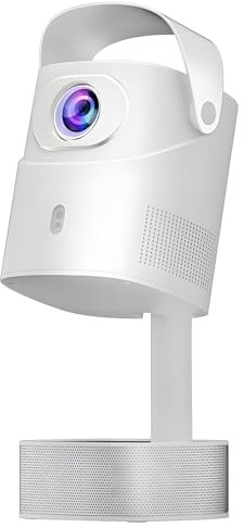 2025 New - Smart Projector, Native 1080P Home Theater【Height Adjustment & Angle Flip Function】Wifi 6, BT 5.2, Automatic Keystone Correction And Focus, Portable Projector for Phone/Tablet/PC/TV/USB