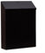 Buzón montado en la pared, buzón con cerradura con 2 llaves, buzón de montaje en pared, buzón de bloqueo seguro con llaves, decoración rústica para casa, jardín, patio (negro)