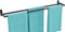 YUMORE Double Barre Porte-Serviettes de Bain 80CM Porte Serviette à Deux Bras en Acier Inoxydable Support Serviette à Fixation Murale Range Serviettes pour Salle de Bain ou Cuisine, Noir