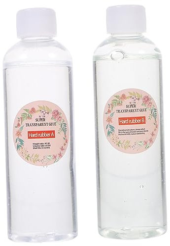 OSOLADY Part Epoxy Adhesive Ab Glue Kit High Hardness Crystal Epoxy Resin for Diy Crafts