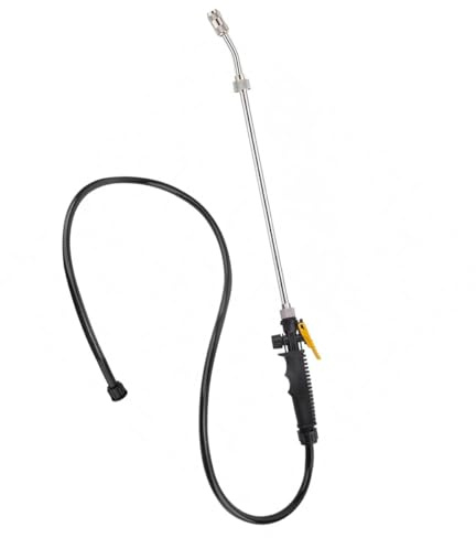 Bacchetta spruzzatrice di ricambio 72cm Parte spruzzatrice con ugello regolabile Bacchetta trigger e tubo compatibile per spruzzatore P2800 P2803 (nero)