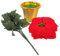 Holibanna Fiori Natalizi Artificiali Vaso Decorazione Casa per Natale Atmosfera Festiva Poinsettia per Ufficio e Feste Accessori Decorativi Riutilizzabili