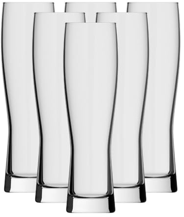 Rastal Monaco Slim Bicchieri da birra 0,5 l, set da 120 pezzi, sottili bicchieri da birra bianchi da 0,5 litri (non appropriati), robusti e lavabili in lavastoviglie, bicchieri da birra per