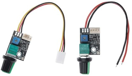 Hkfgdjdl Manual Fan Speed Controller with 25kHz Signals 4 Wire Motor Speed Regulator for 12V 60V Motors Cooling Systems