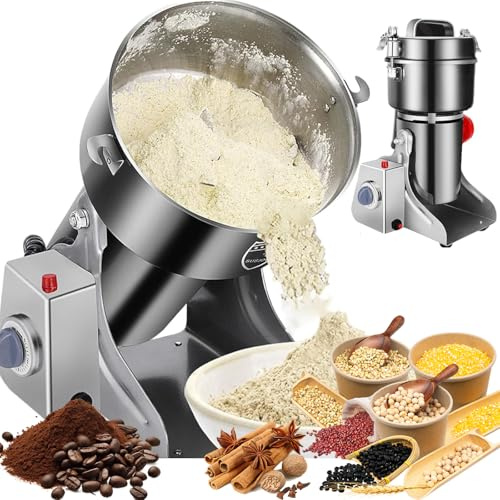 Macinacaffè Commerciale Da 3500 W, Mulino A Oscillazione, Con 12 Accessori, Timer E Protezione Da Sovraccarico, Macinacaffè Elettrico In Acciaio Inossidabile Da 800 G, Per Chicchi Di Caffè, Spez 800g