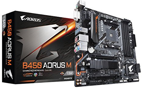 GIGABYTE B450 AORUS M (AMD Ryzen AM4/Micro ATX/M.2 Thermal Guard/HDMI/DVI/USB 3.1 Gen 2/DDR4/Motherboard)