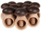SIDCO Nussknacker Pilz 10 x Holz Nussschraube Steinpilz Nussbrecher mit Schraubgewinde