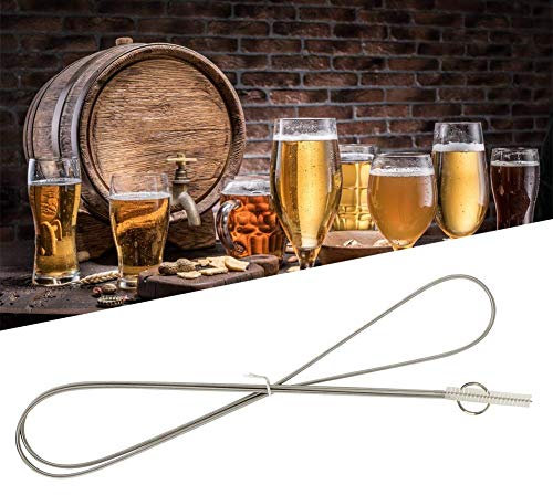 Bier Silikon Rohrreinigungsbürste Reiniger Rohrspirale Reinigungsbürste 150cm für 8-10mm Silikon Rohr Wasserkocher Ausgussbürste Teekanne Düsenbürste